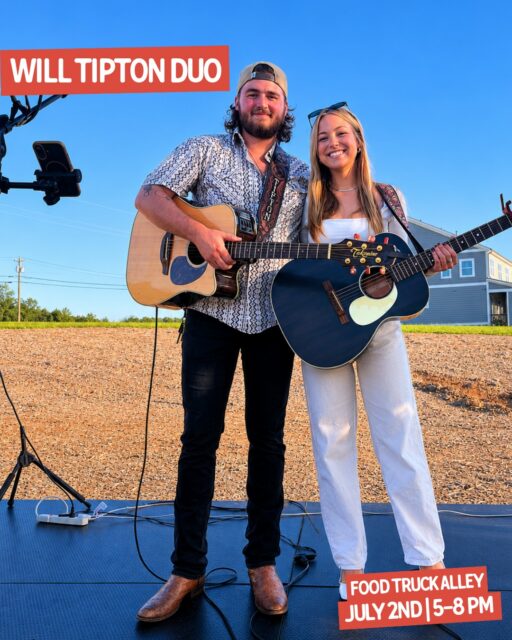 Food Truck Alley is back on July 2nd!🎶

Join us at the Train Depot from 5–8 PM for great food, live music, and summer fun with friends and family. 

We're excited to welcome back @_willtipton! Bringing a mix of country favorites, classic rock, blues, and bluegrass, they're sure to keep the crowd entertained all evening long. Get all the event details @ link in bio! 
.
.
.
#HollySpringsTownCenter #CherokeeCountyEvents #WillTipton #FoodTruckAlley #ThingsToDoInCherokee | Holly Springs Town Center | Food Truck Alley | Will Tipton | Holly Springs Events | Free Live Music Georgia | Outdoor Live Music | Summer Events GA |